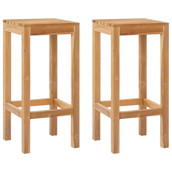 Baarijakkara 2 pcs Ruskea Tiikkipuu