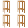 Baarijakkara 4 pcs Ruskea Tiikkipuu
