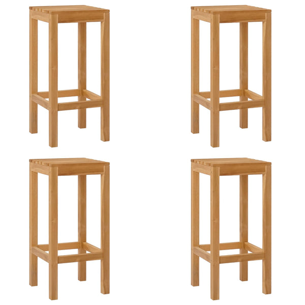 Baarijakkara 4 pcs Ruskea Tiikkipuu
