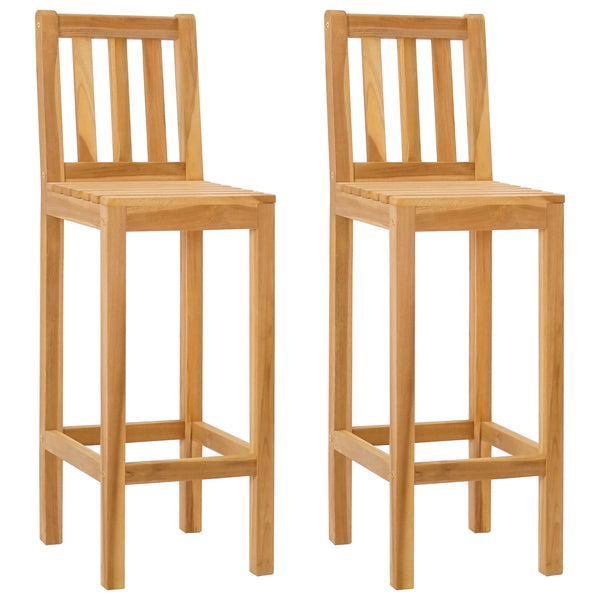 Baarijakkara 2 pcs Ruskea Tiikkipuu