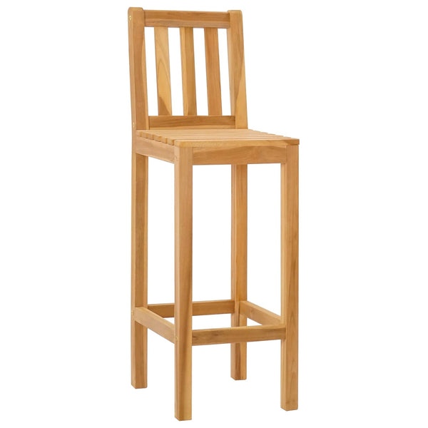 Baarijakkara 2 pcs Ruskea Tiikkipuu