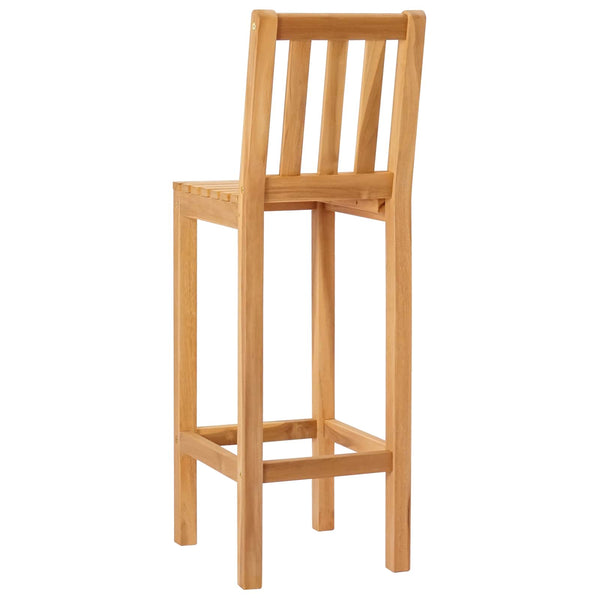 Baarijakkara 2 pcs Ruskea Tiikkipuu