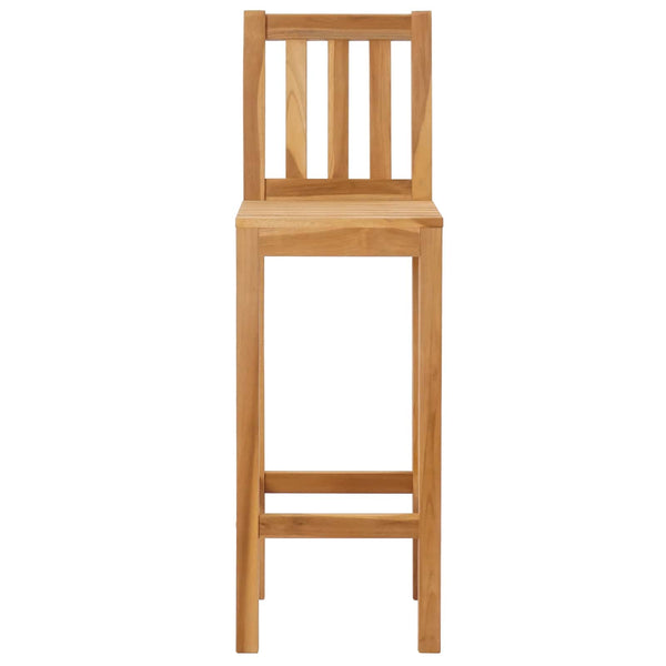 Baarijakkara 2 pcs Ruskea Tiikkipuu
