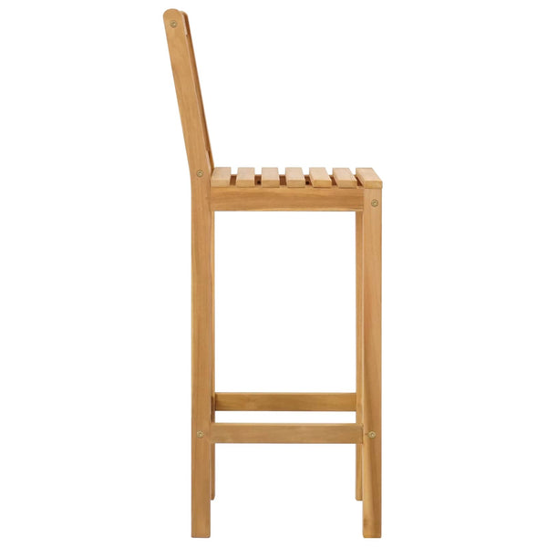 Baarijakkara 2 pcs Ruskea Tiikkipuu