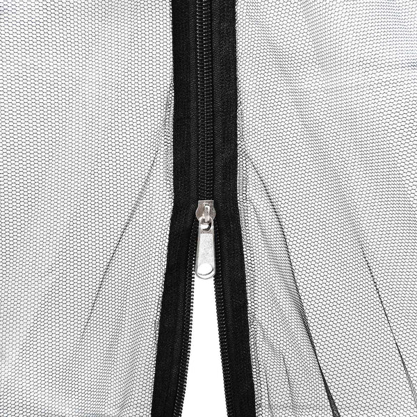 Puutarhan hyttysverkko 220 mesh Musta 3 x 4,5 x 2,5 m
