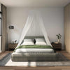 Hyttysverkko sängylle 3 kpl 156 mesh valkoinen ⌀56 x 220 cm