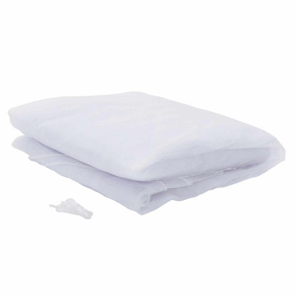 Hyttysverkko sängylle 3 kpl 156 mesh valkoinen ⌀56 x 220 cm