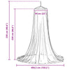 Hyttysverkko sängylle 3 kpl 156 mesh valkoinen ⌀56 x 220 cm