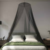 Hyttysverkko sängylle 156 mesh Musta ⌀56 x 220 cm Polyesteri