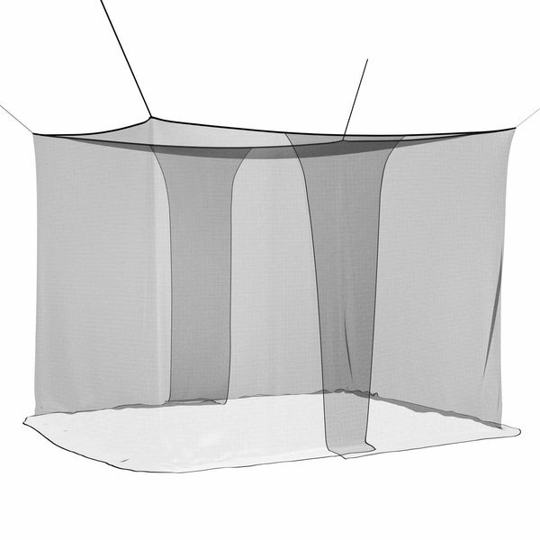 Hyttysverkko sängylle 156 mesh Musta 220 x 150 x 180 cm