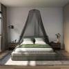Hyttysverkko sängylle 3 kpl 156 mesh Musta ⌀56 x 220 cm