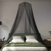 Hyttysverkko sängylle 3 kpl 156 mesh Musta ⌀56 x 220 cm