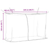 Hyttysverkko sängylle 3 kpl 156 mesh Musta 220 x 100 x 150 cm
