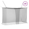 Hyttysverkko sängylle 3 kpl 156 mesh Musta 220 x 100 x 150 cm