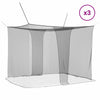Hyttysverkko sängylle 3 kpl 156 mesh Musta 220 x 150 x 180 cm