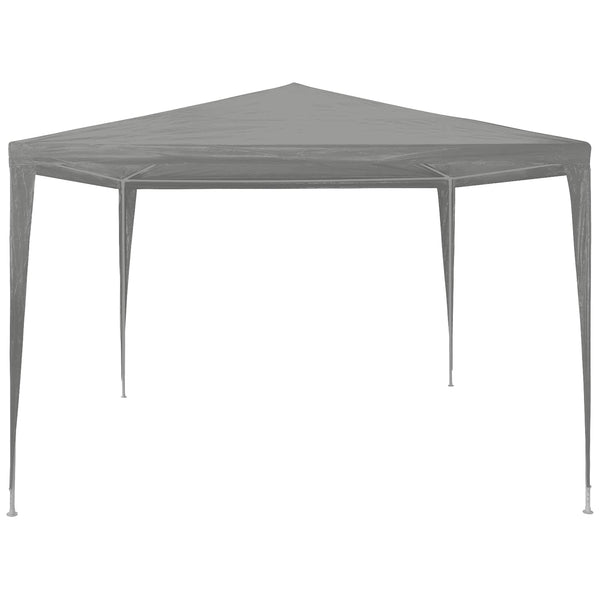 Juhlateltta Vaaleanharmaa 300 x 300 x 255 cm PE ja teräs