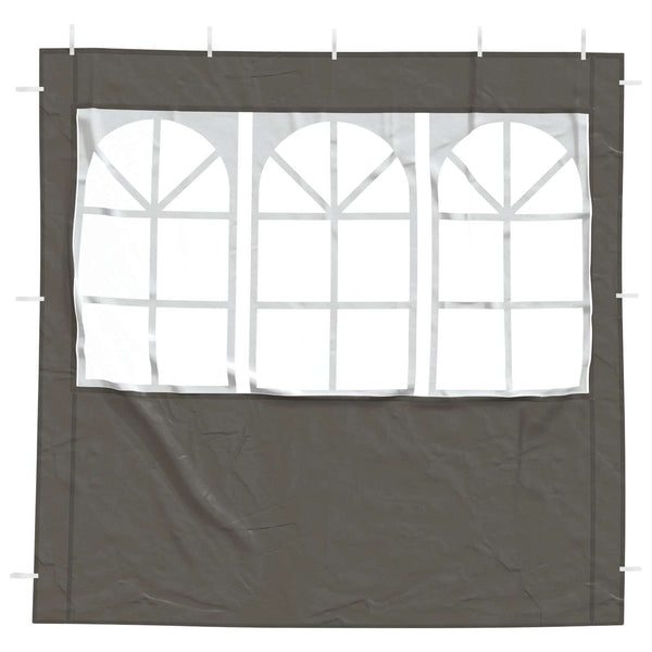 Juhlateltan sivuseinä 2 kpl 200 x 195 cm Antrasiitti