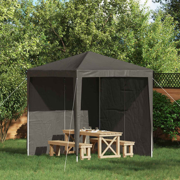 Juhlateltan sivuseinä 2 kpl 200 x 195 cm Antrasiitti