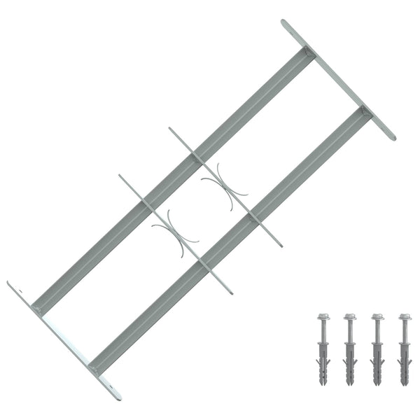 Ik windowin turva-aita kahdella poikkitangolla 3 kpl 430-740 mm