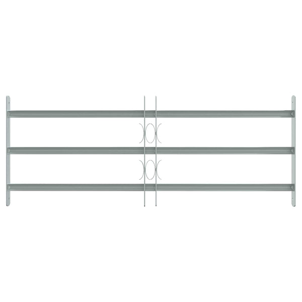 Ikkunoiden turvaverkko 3 ristikkopalkilla 3 kpl 630-1140 mm
