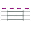 Ikkunoiden turvaverkko 3 ristikkopalkilla 3 kpl 630-1140 mm