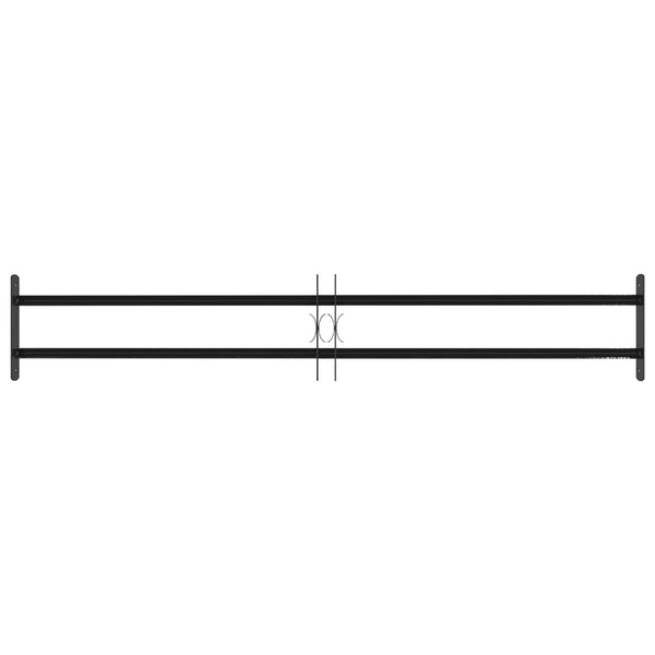 Ik windowin turva-aita kahdella poikkitangolla 3 kpl 93-174 cm