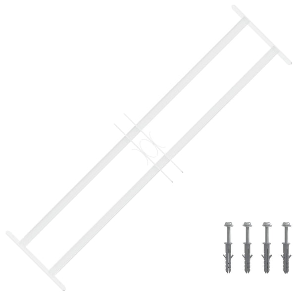 Ik windowin turva-aita kahdella poikkitangolla 3 kpl 63-114 cm
