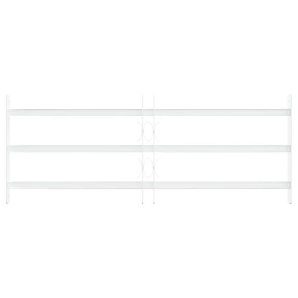 Ikkunoiden turvaverkko 3 ristikkopalkilla 3 kpl 63-114 cm