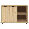 Rullaava kaappi Ruskea 100 x 39 x 65,5 cm Massiivinen mänty