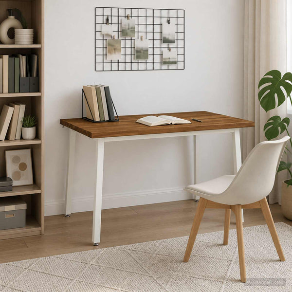 120 x 70 x 75 cm Tiheä akasiapuu Luonnollinen ja valkoinen