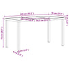 Piharuokailu setti 5 kpl Musta polyrottinki