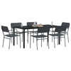 Ulkokalusteet Setti 7 kpl Antrasiitti Teräs