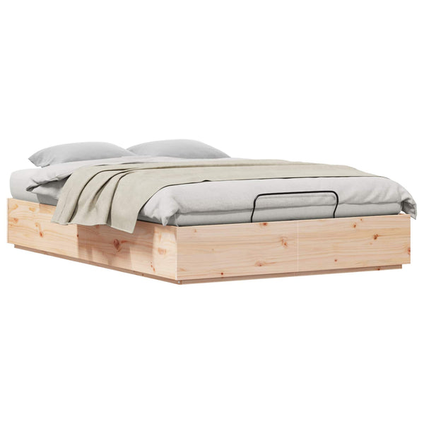 Rahi sängyn runko säilytystilalla Luonnollinen 4FT Small Double