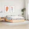 Rahi sängyn runko säilytystilalla Luonnollinen 4FT6 Double