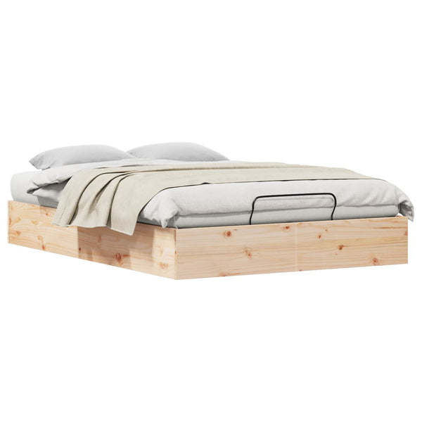 Rahi sängyn runko säilytystilalla Luonnollinen 4FT Small Double