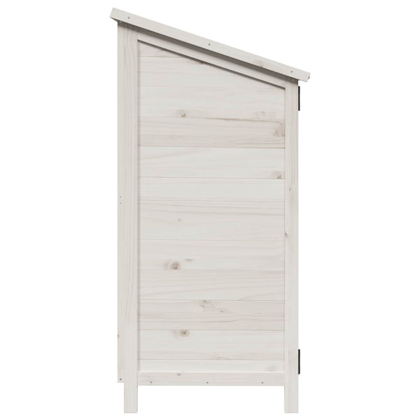 Puutarhasuoja valkoinen 106 x 56 x 113,5 cm Säteisen kuusipuu