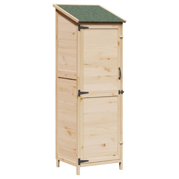 Puutarhasuoja katolla lukkoon Luonnollinen 59,5 x 56 x 176,5 cm