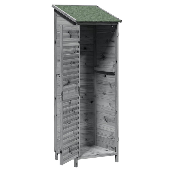 Puutarhasuoja Harmaa 59,5 x 56 x 176,5 cm Säteisen kuusipuu