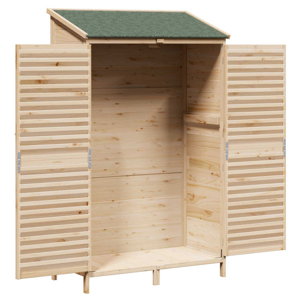 Puutarhasuoja katolla Luonnollinen 106 x 56 x 176,5 cm