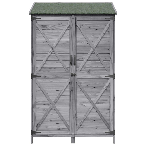 Puutarhasuoja Harmaa 106 x 56 x 176,5 cm Säteisen kuusipuu