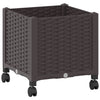 Puutarhavaltikka, jossa on pyörät Ruskea 40 x 40 x 44 cm PP