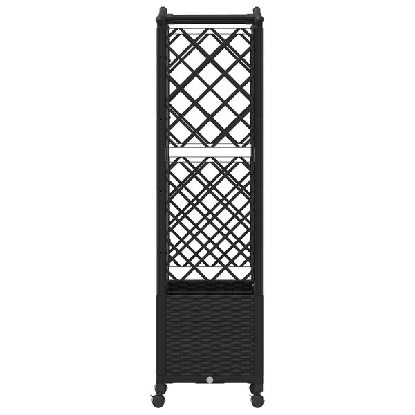 Kohotettu sänky trellisin ja katon kanssa Musta PP