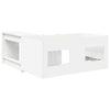 Lasten korkea sänky ja työpöytä 2 kpl valkoinen Tekninen puu