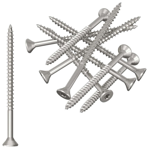 Ruuvit 100 pcs Hopea Ø 2.88 x 45 mm A2-ruostumaton teräs