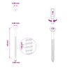 Ruuvit 100 pcs Hopea Ø 2.88 x 45 mm A2-ruostumaton teräs