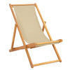 Rantatuoli Beige Tiikkipuu