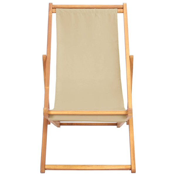 Rantatuoli Beige Tiikkipuu