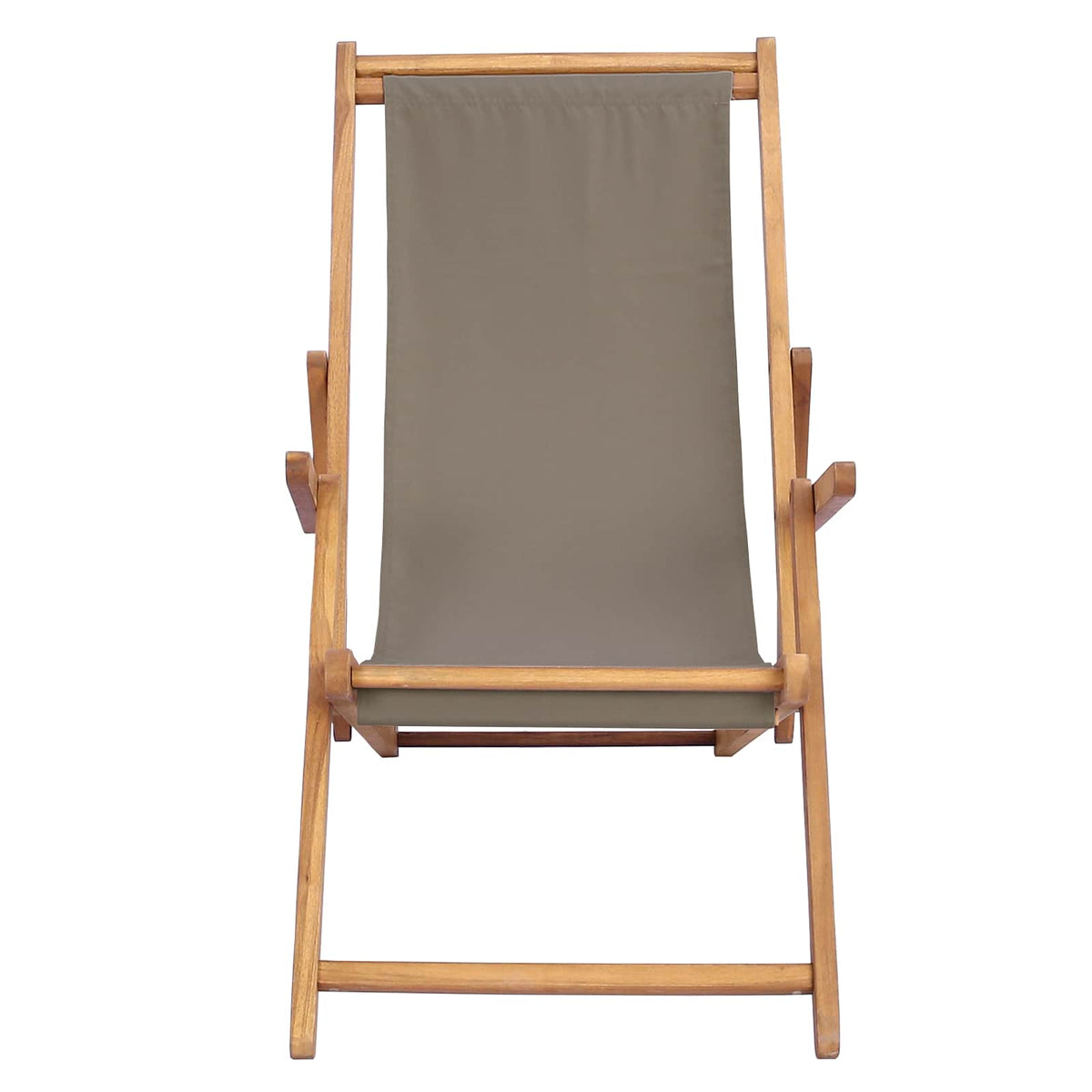 Rantatuoli Taupe Tiikkipuu