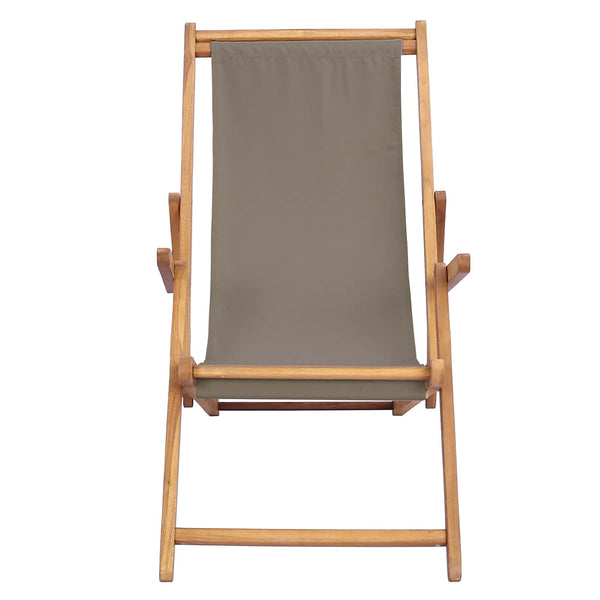 Rantatuoli Taupe Tiikkipuu