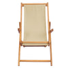 Rantatuoli Beige Tiikkipuu